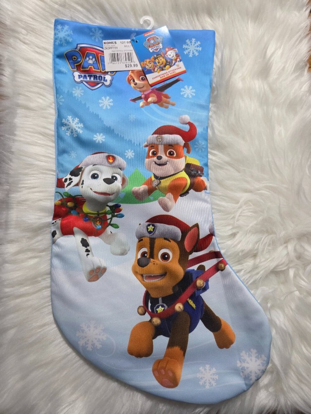 Paw Patrol Holiday Stocking